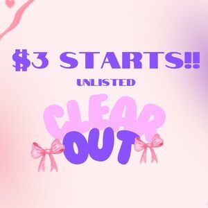 Closet clear out listing